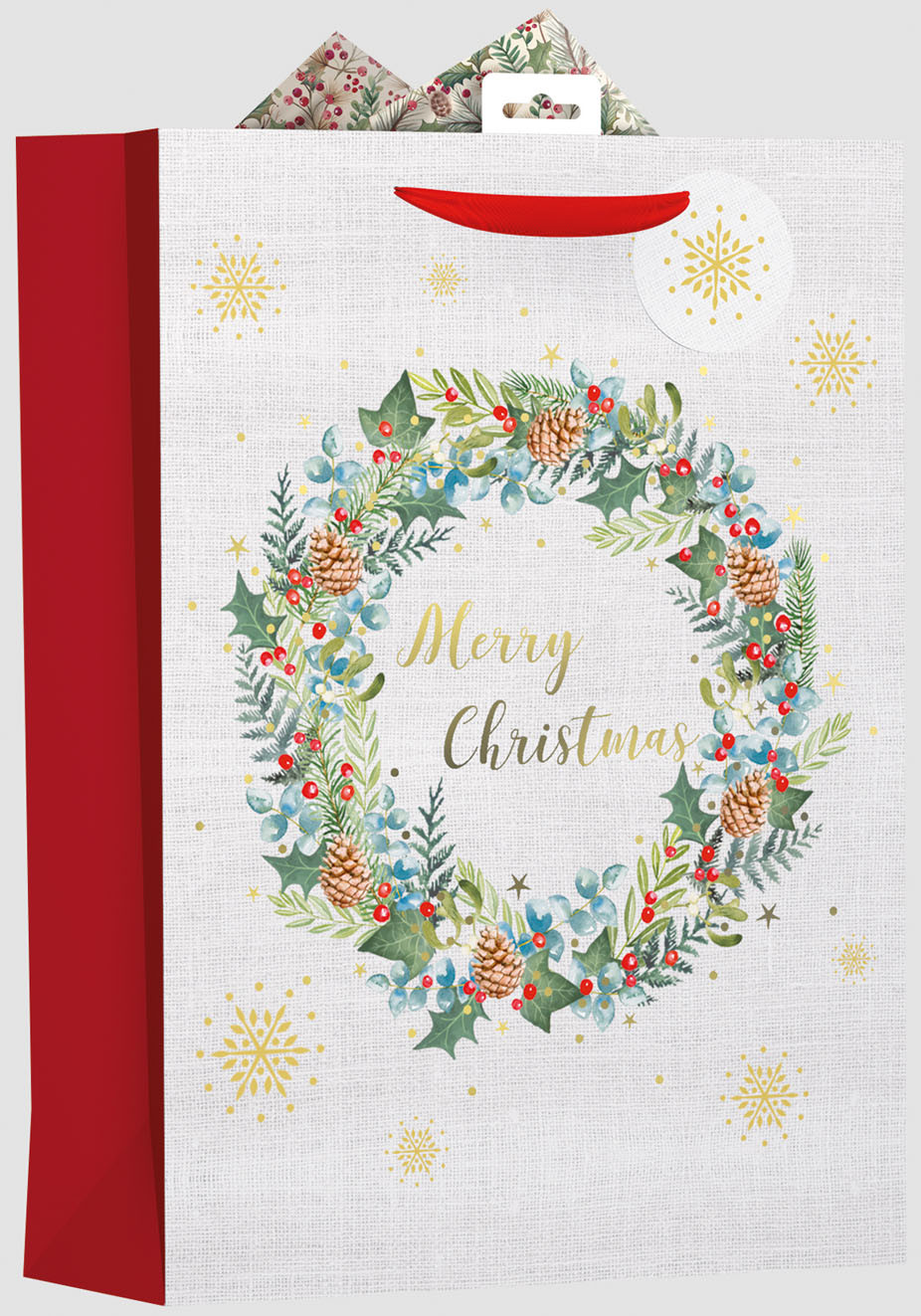 XF2509 Recyclable Gift Bag Foliage Large 2023 Christmas Catalogue