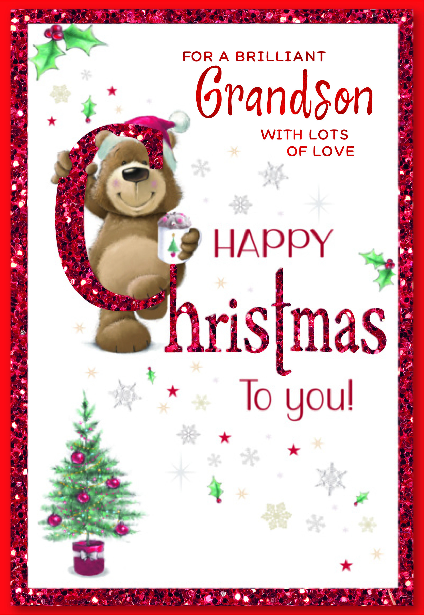 JXC1121 Grandson Cute 50 Christmas Cards - Christmas Cards