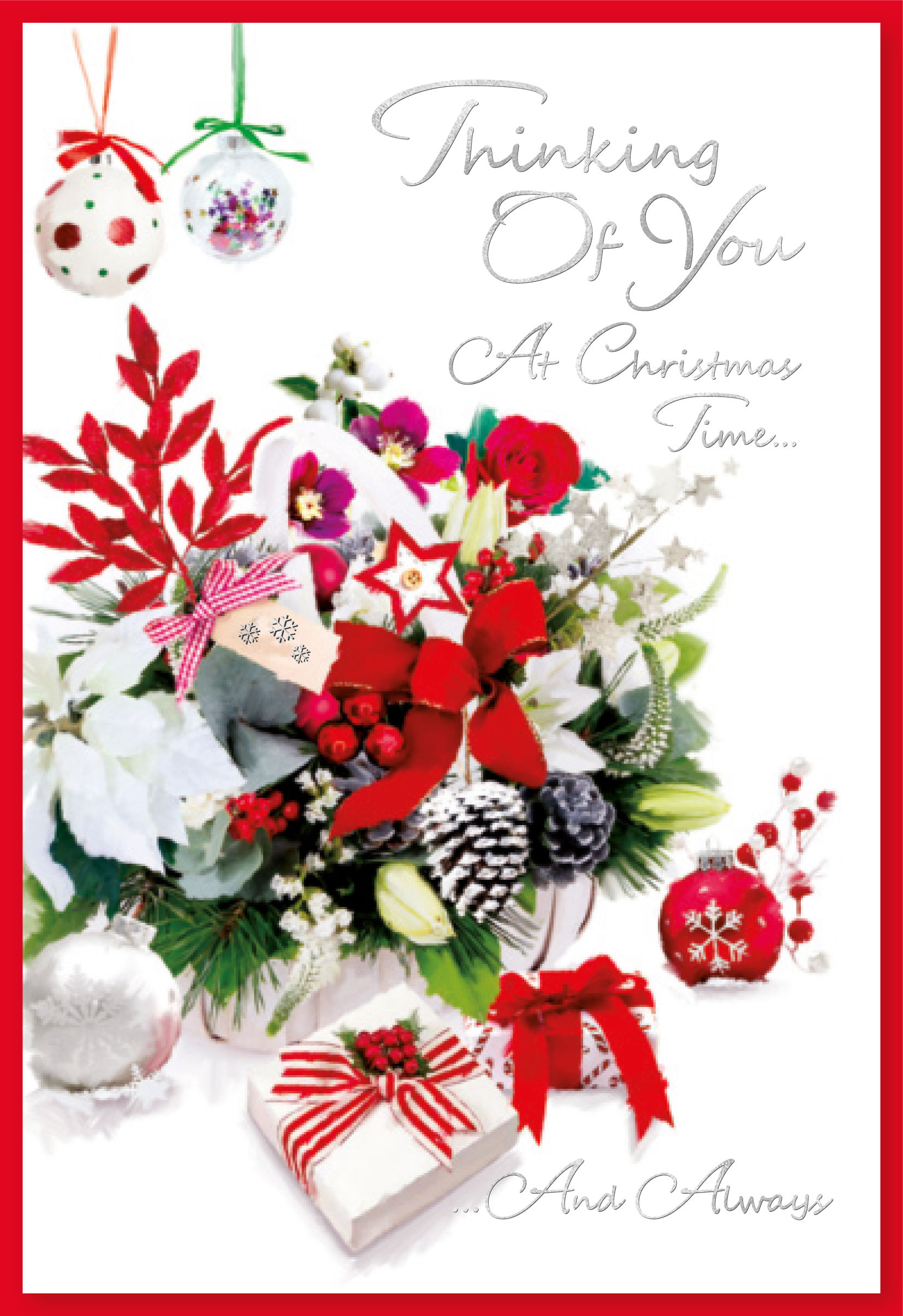 JXC1747 Thinking Of You Female Traditional Christmas Card SE30414 ...