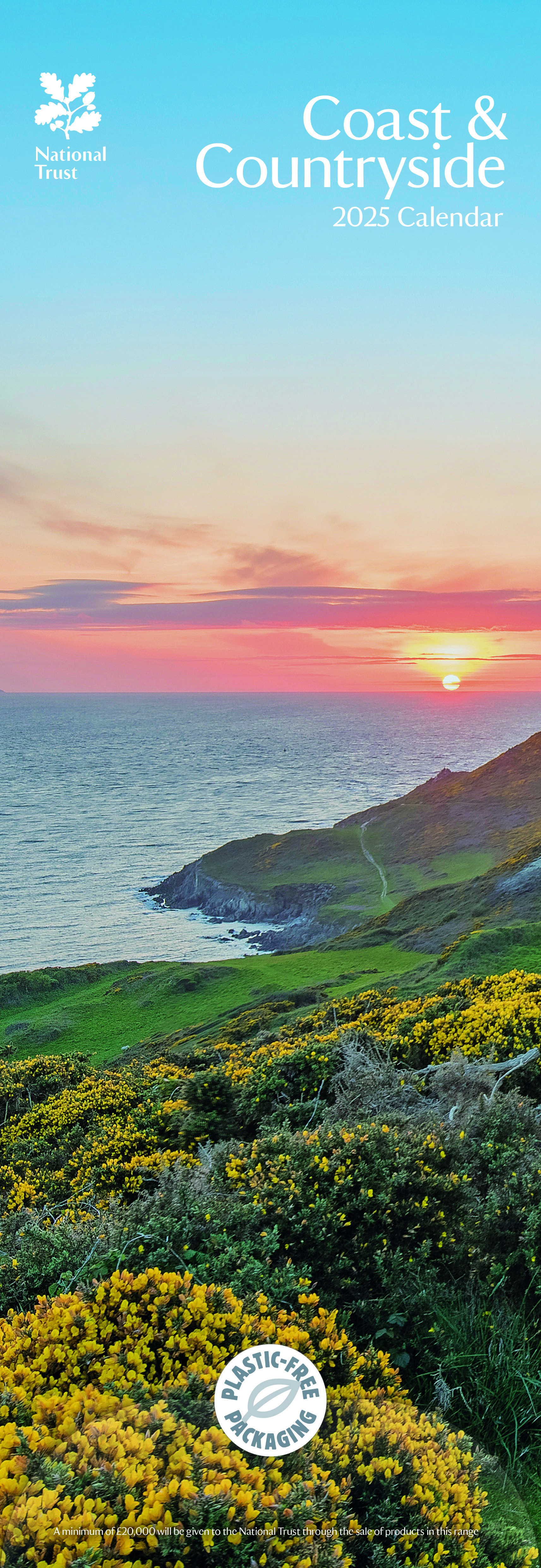 DG1412 Slim Calendar Coast & Countryside 2025 Diaries & Calendars