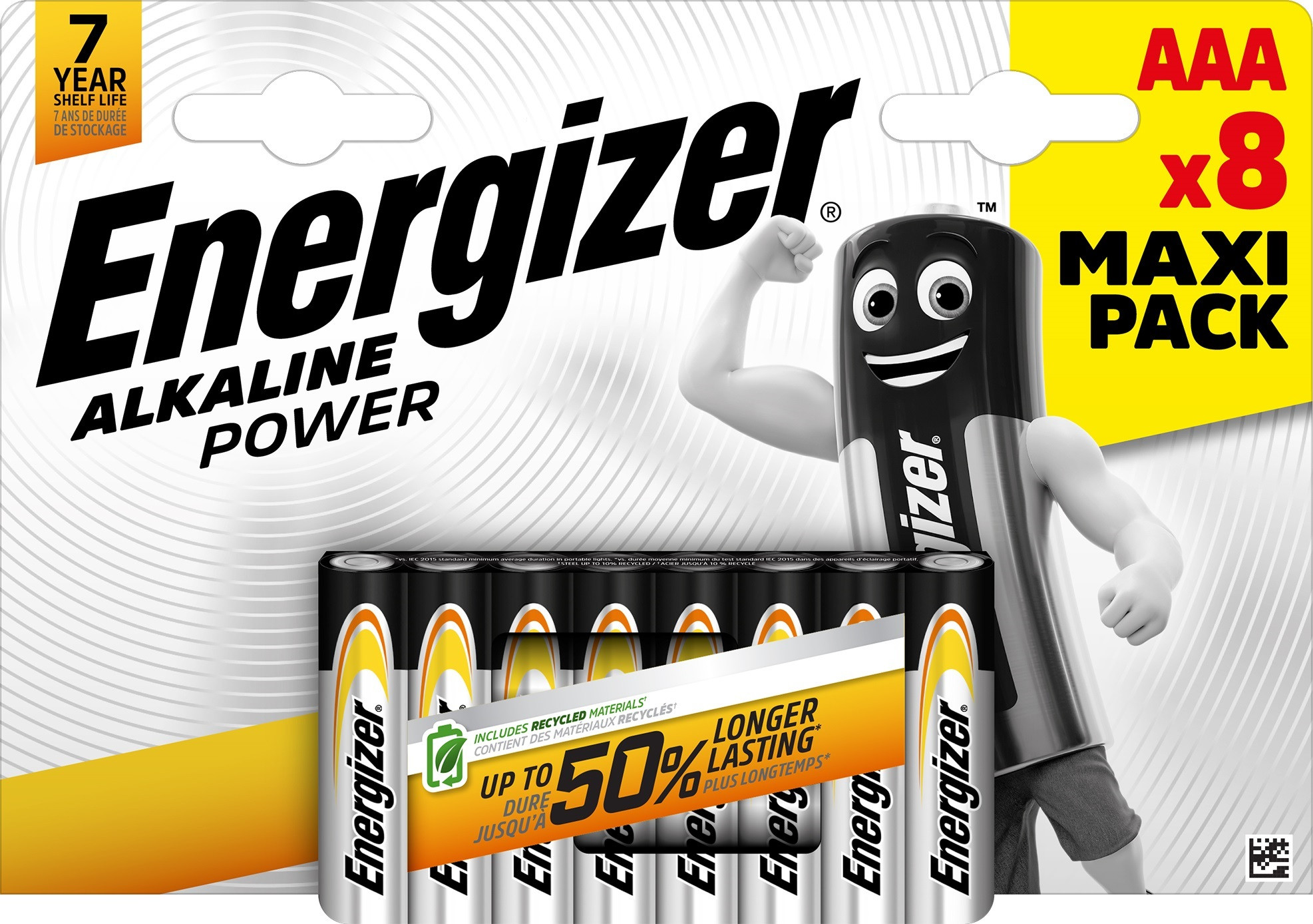 Energizer AAA Alkaline Batteries 8 Pack