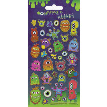 Monsters & Aliens Sparkle Stickers