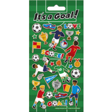 It's A Goal Football Sparkle Stickers