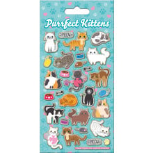 Purrfect Kittens Sparkle Stickers