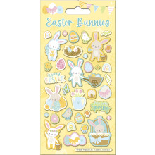 Easter Bunnies Sparkle Stickers