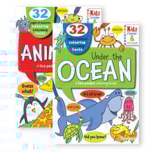 Animals/Oceans Col & Facts Book