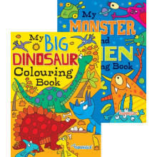 Alien & Monster/Dinosaur Colouring Book