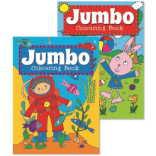 Jumbo Colouring Book 1 & 2