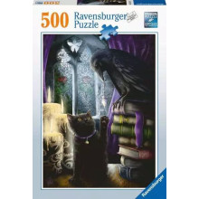 500pc Jigsaw Black Cat & Raven