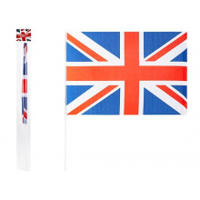 Union Jack Rayon Flag 24"x 16" on Stick