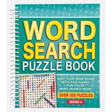 Spiral Bound Word Search Puzzle Book