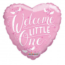 Welcome Little One Foil Balloon Pink