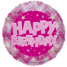 Foil Balloons Happy Birthday Pink