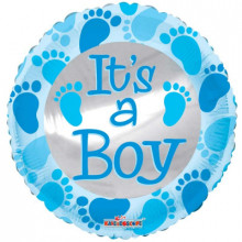 Baby Boy Holographic Foil Balloon