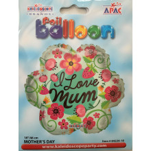 I Love You Mum Foil Balloon