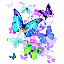 Gift Tag Female Butterflies