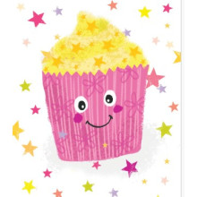 Gift Tag Female Cute Cupcakes