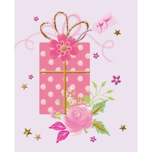 Gift Tag Female Pink Parcels