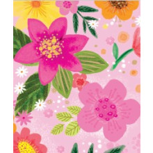 Gift Tag Female Bright Floral