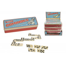 28 Piece Retro Dominoes In A Tin