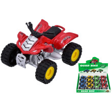 Die Cast Pull Back Quad Bike Asst CDU
