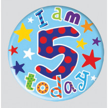 Age 5 Mix 55mm Small Badge