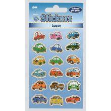 Laser Stickers Cartoon Cars LS04