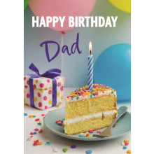 Dad Modern Cake C50 Card JG0069