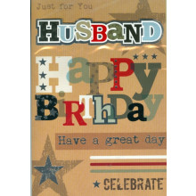 Husband Birthday Trad 75 Cards SE19373