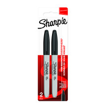 Marker Pen Sharpie Fine Black 2's