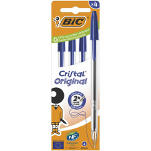 Bic Cristal Pen Original Blue Pack 4