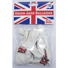 Union Jack 12" Balloons 10's