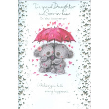 Daughter & Son-in-law Anniversary Cute Cards SE20798