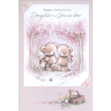 Daughter & Son-in-law Anniversary Cute Cards SE20984
