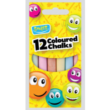 Smiles Coloured Chalks 12s