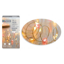 XF3610 50 LED Red/Vintage Gold Microbrights 2.5 Metre Lit Length