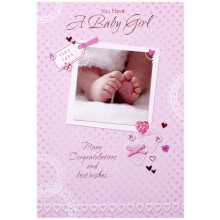 Christening Girl Cards SE21756