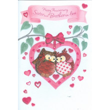 Brother & Sister-in-law Anniversary Cute Cards SE21953
