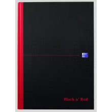 A4 Black'N'Red Feint/Cash Book M66176