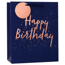 Gift Bag Happy Birthday Blue Large