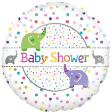 Baby Shower Elephants Foil Balloon