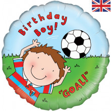 Birthday Footballer Foil Balloon 18"