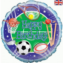 Birthday Sports Foil Balloon 18"