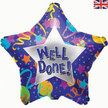 Well Done Star Foil Balloon 18"