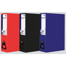 Foolscap Box Files Blue/Black/Red