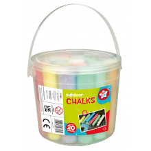 Outdoor Pavement & Wall Large Chalks Tub Of 20
