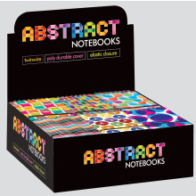 A7 Abstract Poly Banded Notebook Asst