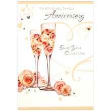 Brother & Sister-in-law Anniversary Traditional Cards SE23590