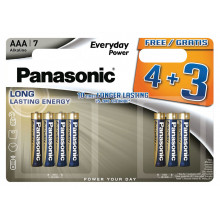 Panasonic Alkaline Batteries AAA 4+3 FOC