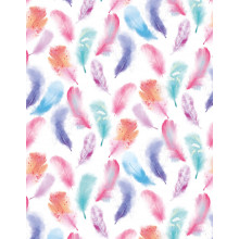 Gift Wrap Sheets Feathers